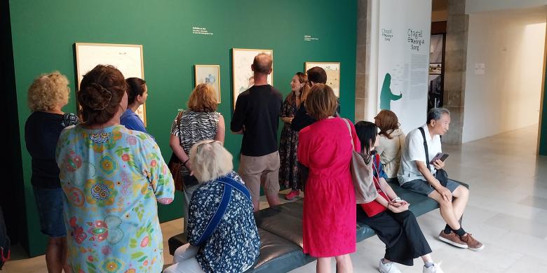 Visite guidée, Guillemette Lorin, musée Chagall, Keong-A Song, sept 2023