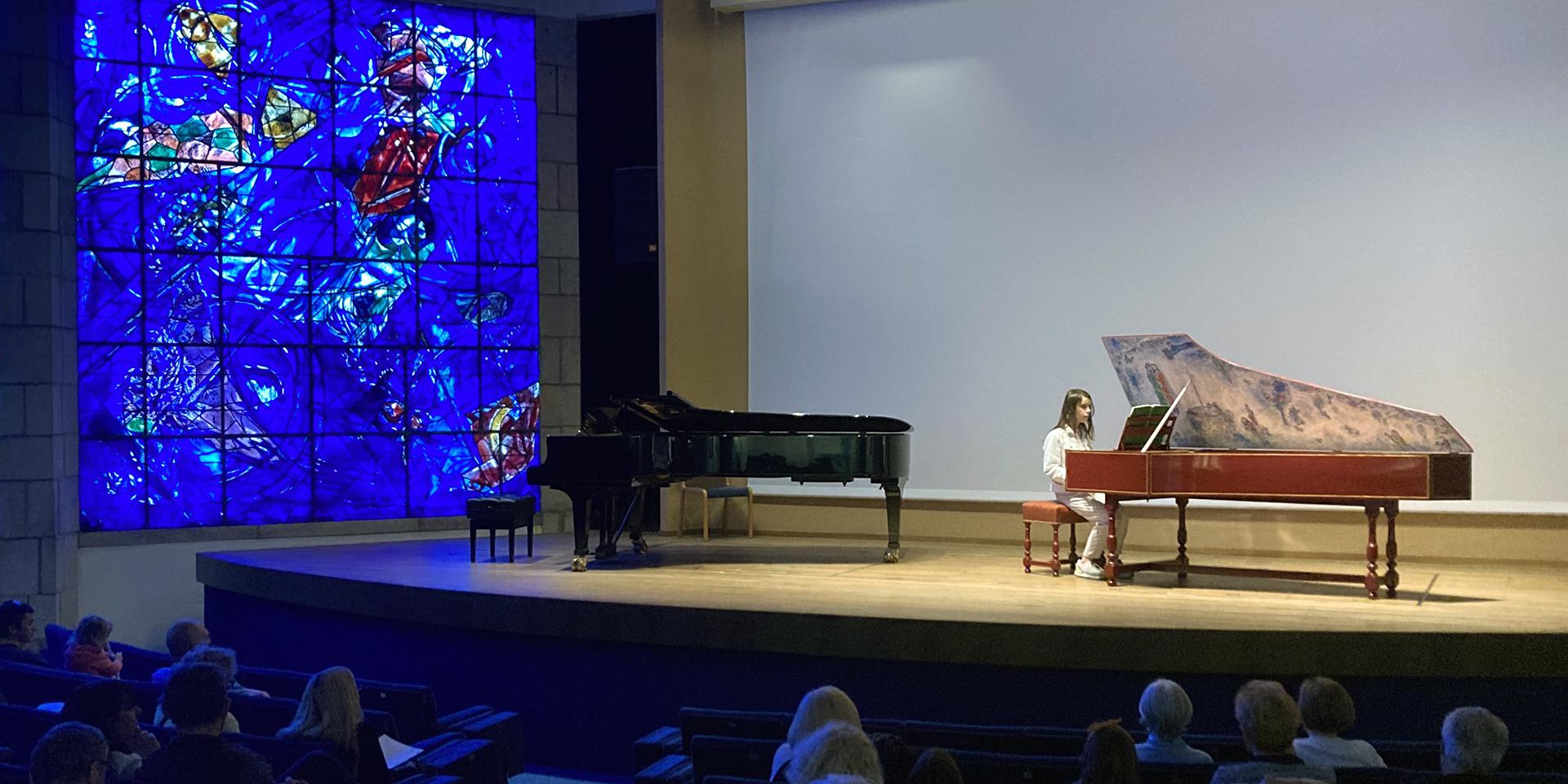 Conservatoire régional de Nice, élève, clavecin, concert, auditorium, musée Chagall, 2023
