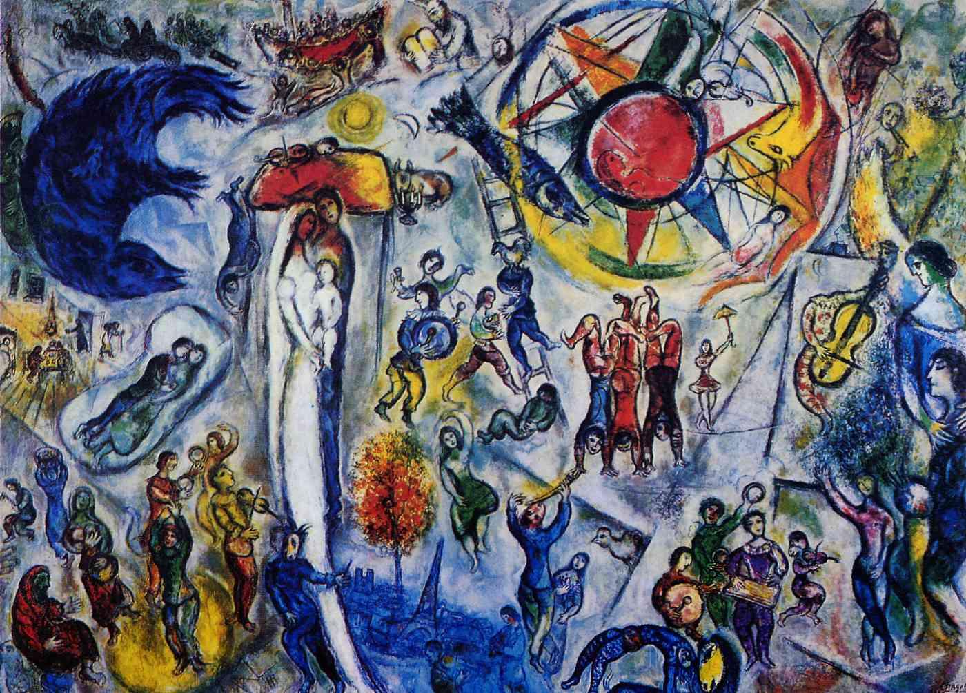 Media Name: Marc Chagall, La Vie, 1964, Huile sur toile, 296 x 406 cm © Archives Fondation Maeght, Adagp Paris 2014