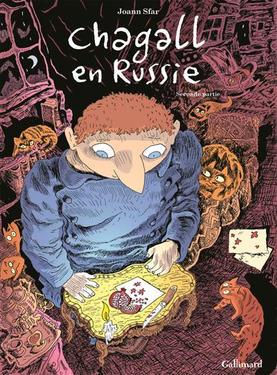 Joann Sfar, Chagall en Russie, couverture, tome 2, éd. Gallimard BD