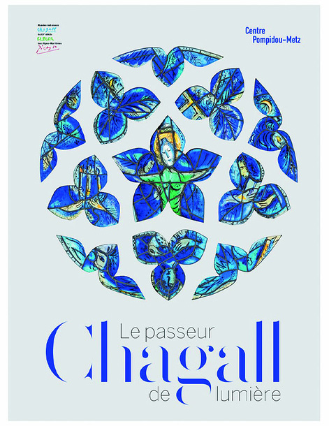 couverture, catalogue, Chagall, le passeur de lumière, éd. Centre Pompidou-Metz