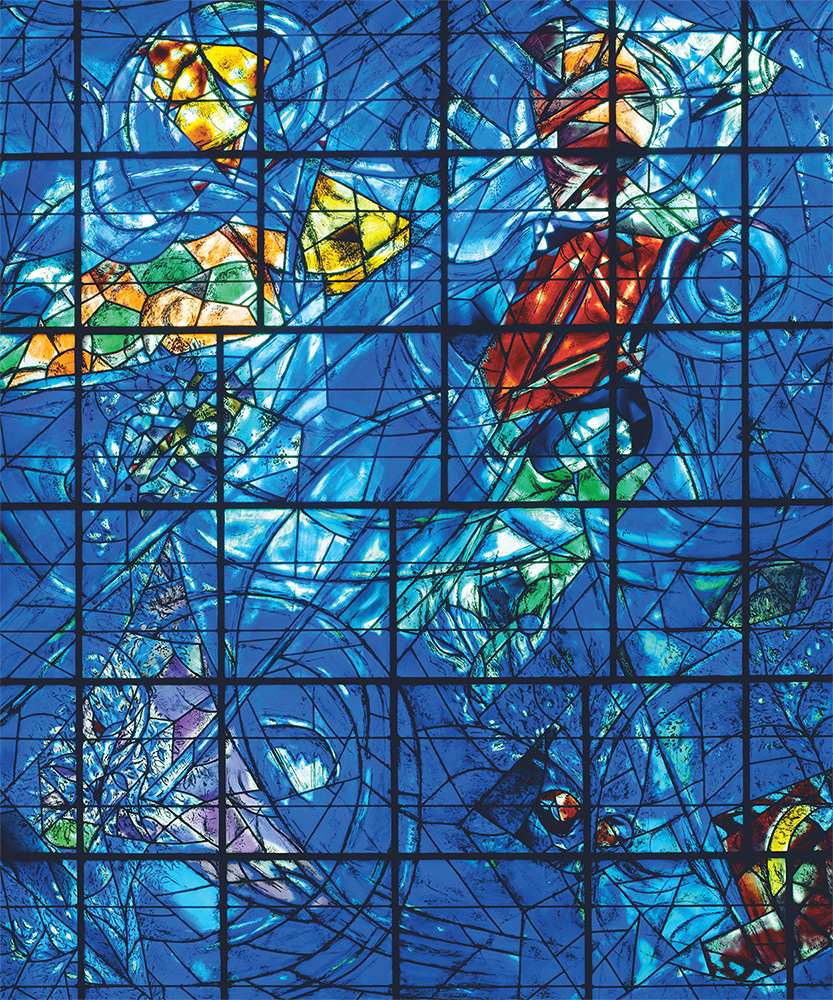 Affiche, Marc Chagall, vitrail La Création du monde, musée Chagall, Nice