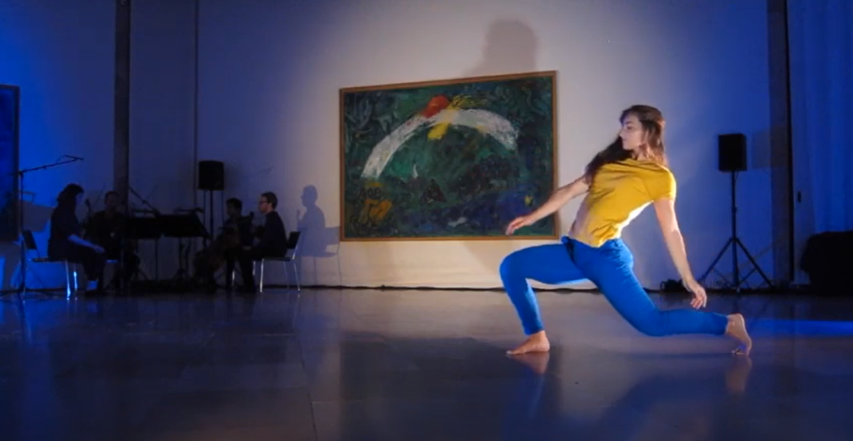 vidéo danse Seule Laurence Marthouret capture salle Message Biblique, musée Chagall, Nice