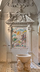 Vue de la mosaïque Moise sauvé des eaux