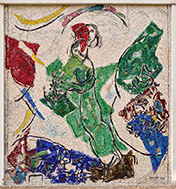 Mosaïque les amoureux représentant Aimé et Marguerite Maeght