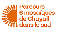 Logo officiel parcours 6 mosaïques de Marc Chagall dans le sud de la France