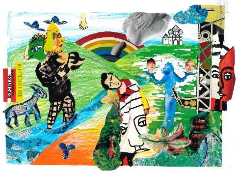 Visuel d'un atelier collage pour les Journées Européennes du Parimoine 2026