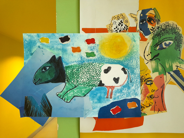 Chagall collage atelier jeune public JEP 2022