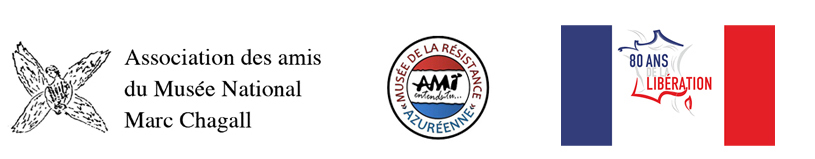 logos association, Amis du musée Chagall, musée de la résistance azuréenne, 80 ans Libération de la France