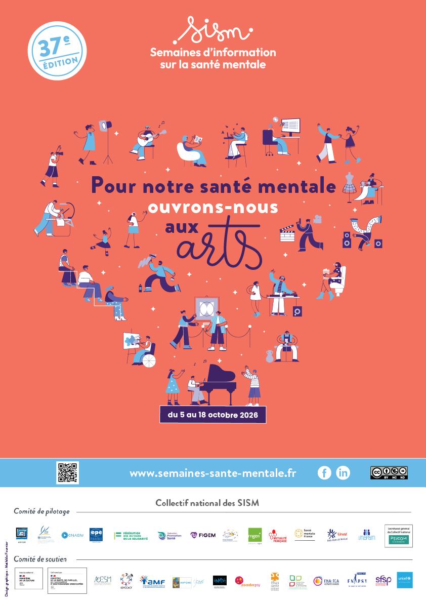 Affiche officiel Semaines de l’Information sur la Santé Mentale 