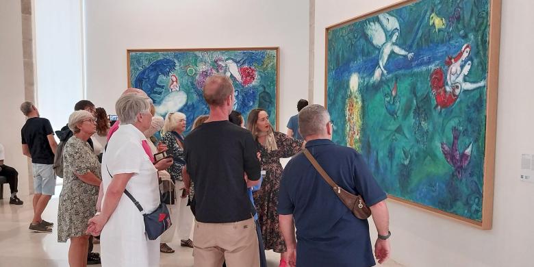 Visite guidée, Marc Chagall, cycle message Biblique, collection, musée national, Nice (c) ADAGP, Paris, 2024