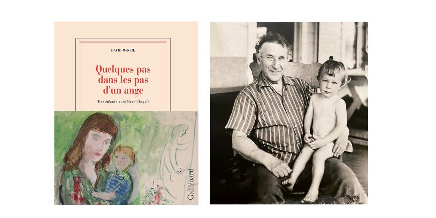 Roman, David Mc Neil, Marc Chagall avec David à High Falls, 1948. Photo (c) collection privée, 2023