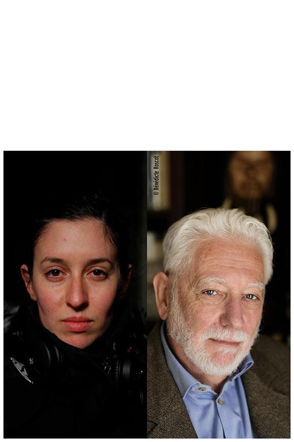 Portraits d'Eliza Levy et Philippe Escola. Photos : DR / Bénédicte Roscot-Pleutin, 2023.