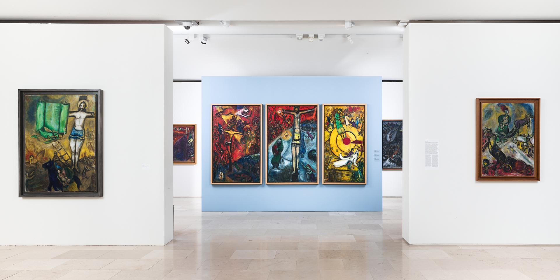 Exposition Chagall politique. Le Cri de liberté, musée national Marc Chagall, Nice. Photo (c) François Fernandez (c) Adagp, Paris, 2024