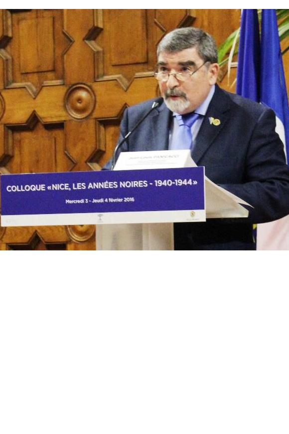  Jean-Louis Panicacci, Président des Amis du musée de la Résistance azuréenne, conférence, musée Chagall, sept. 2024