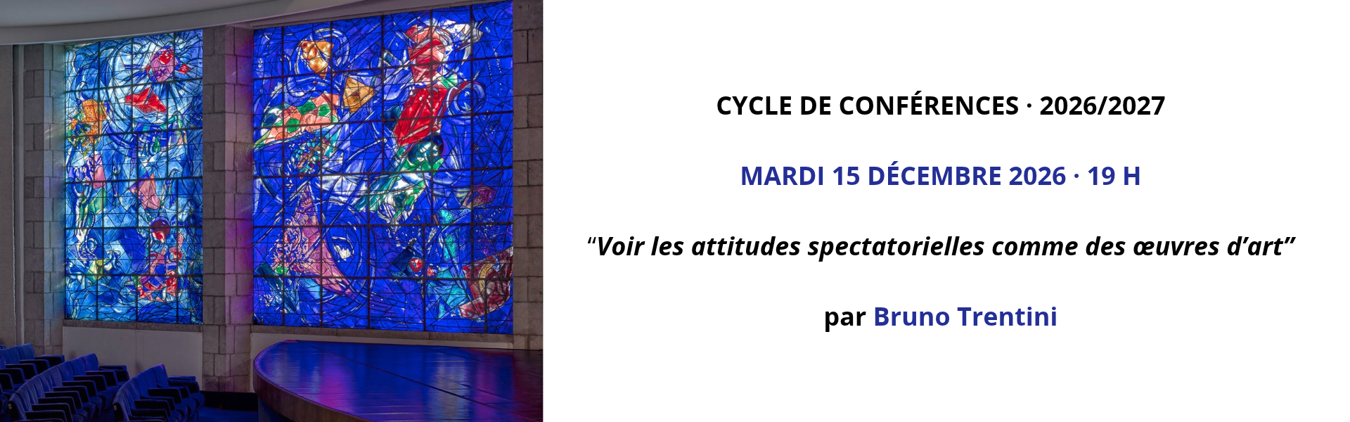 Visuel pour la conférence de Bruno Trentini dans le cadre du cycle de conférences 2026-2027