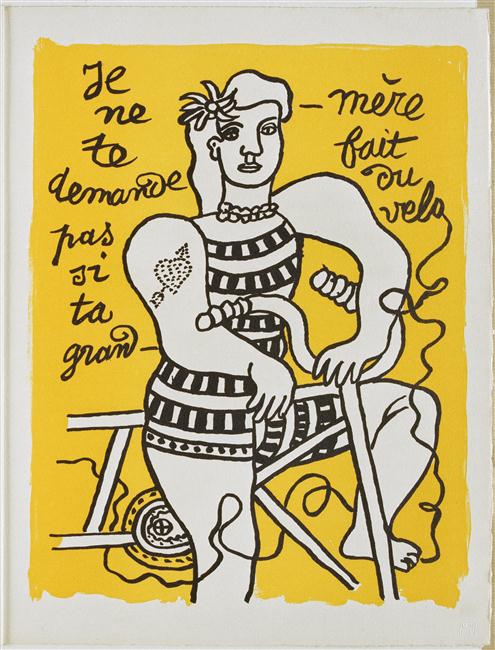Fernand Léger, grand-mère, vélo, album, Cirque, 1950 (c) Adagp, Paris, 2021