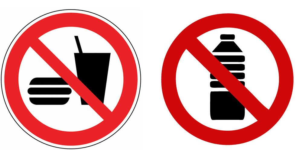 picto nourriture boissons interdites