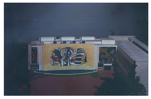 Maquette de l'agrandissement du musée avec une nouvelle aile