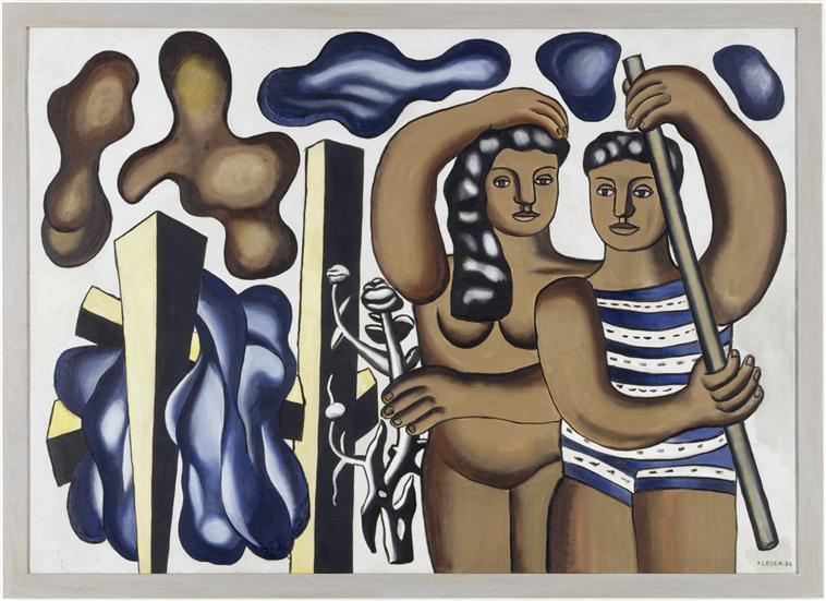 Fernand Léger, "Adam et Eve", 1934, huile sur toile, 130,7 x 97,5 cm, donation de Nadia Léger et Georges Bauquier, musée national Fernand Léger. Photo : RMN-GP / Gérard Blot © ADAGP, Paris, 2020.