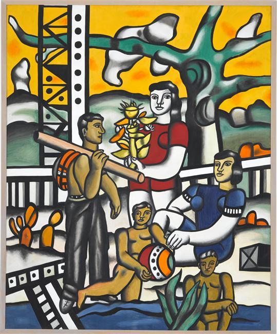Fernand Léger, "Le campeur", 1954, huile sur toile, 27,8 x 24,6 cm, donation de Nadia Léger et Georges Bauquier, musée national Fernand Léger. Photo : RMN-GP / Gérard Blot © ADAGP, Paris, 2020.