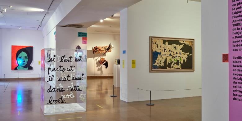 vue exposition Léger et les Nouveaux Réalismes, au musée national Fernand Léger, Biot. Photo : (c) Jean-Christophe Lett (c) ADAGP, Paris, 2024