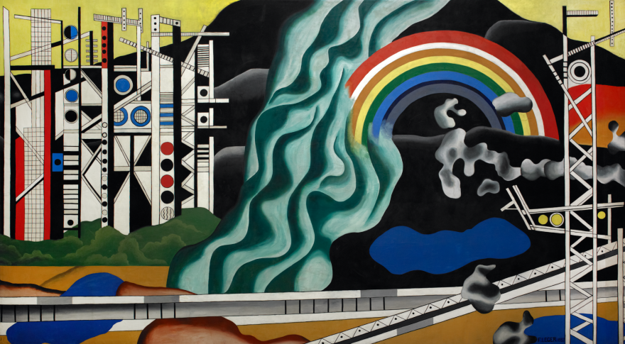 Fernand Léger, "Le Transport des forces", 1937. Huile sur toile, 491 x 870 cm. FNAC, Paris, en dépôt au musée national Fernand Léger. Photo : © ADAGP, Paris / CNAP  / crédit photo : Yves Chenot