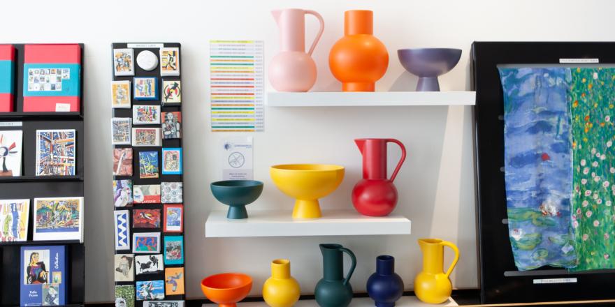 vue de la boutique du musée national Fernand Léger. Photo : © Gilles Ehrentrant © ADAGP, Paris, 2020