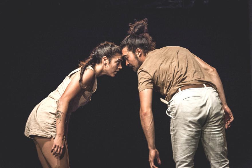 Compagnie Si Seulement, Maria del Mar Reyes et Hugo Ragetly. Photos: © Kalimba M., 2020. 
