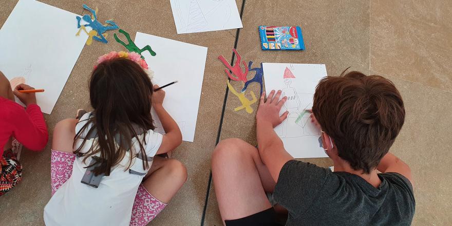 enfants, atelier créatif, musée Fernand Léger, Biot
