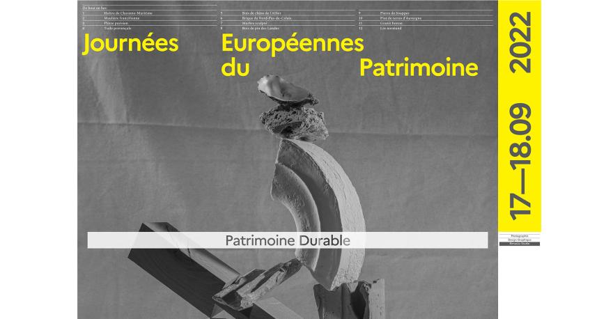 Journées européennes du Patrimoine 2022, affiche officielle