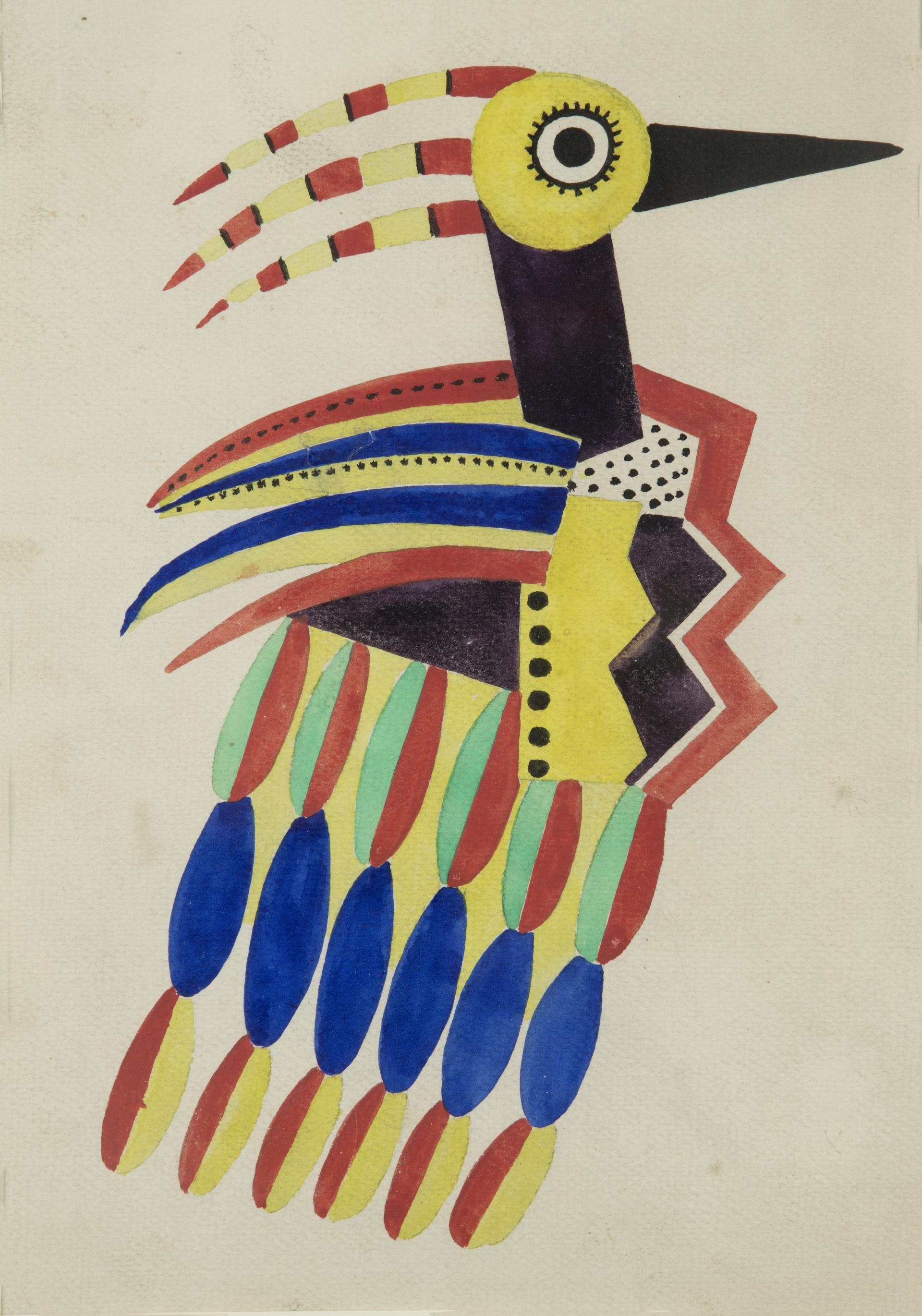 Costume d'oiseau issue de l'exposition du monde au Musée national Fernand Léger