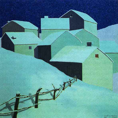 Alberto Magnelli, Neve, 1910, peinture (c) Adagp, 2022