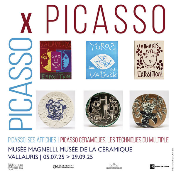 Affiche de l'exposition Picasso et la céramique, les techniques des multiples.