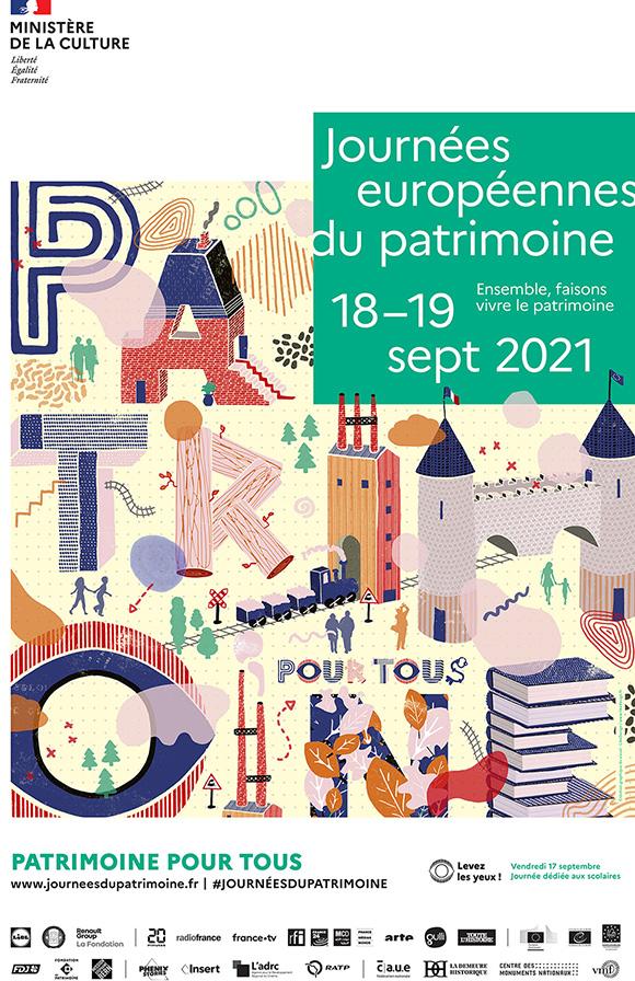 Affiche Journées européennes du Patrimoine 2021